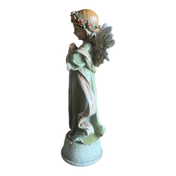 Praying Angel Little Girl Cherub Statue - Picture 4 of 8